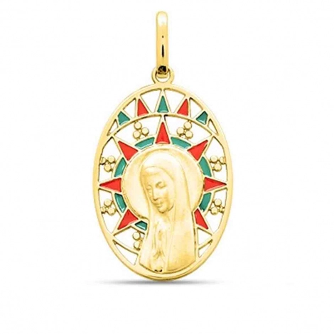 Mdaille vierge ajoure
