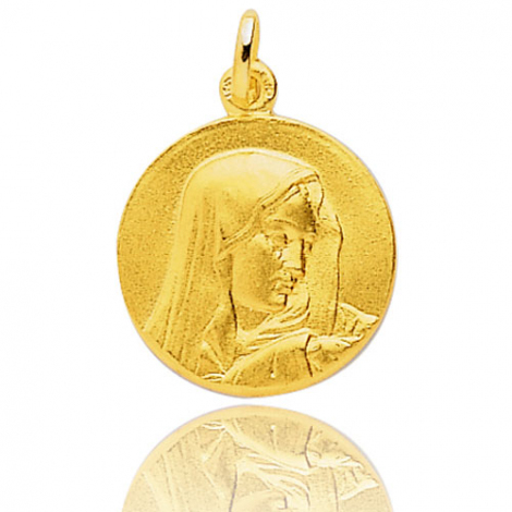 Médaille vierge  Or Jaune 19 mm Lurilla -20033