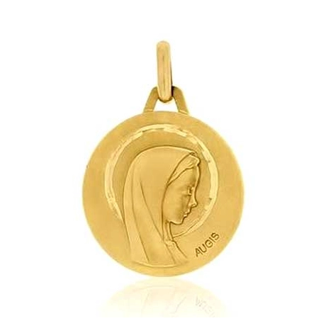 Mdaille Vierge  profil Augis Polie