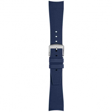 Bracelet caoutchouc bleu fonc� 22mm 