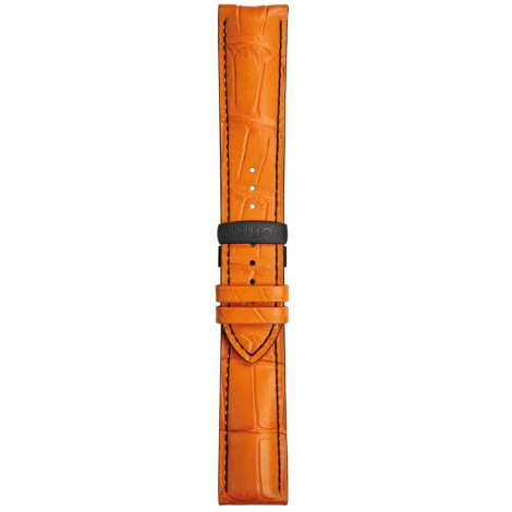 Bracelet Multifort Gent cuir orange 22mm 