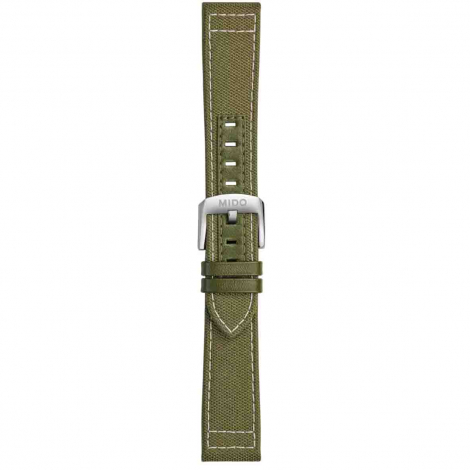 Bracelet tissu vert 21mm 