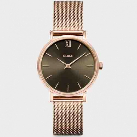 Minuit Mesh, Grey - Pink Gold