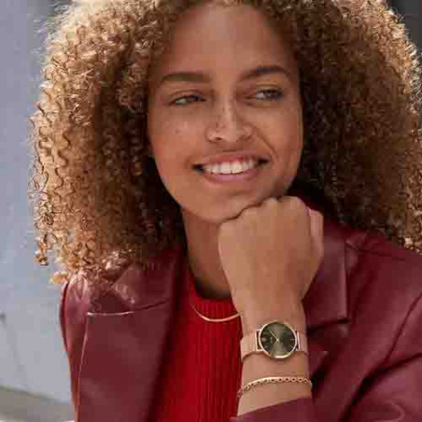Minuit Mesh, Grey - Pink Gold