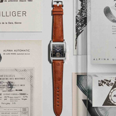 Montre Alpina - Alpiner Heritage Carr�e Automatic 140 Years