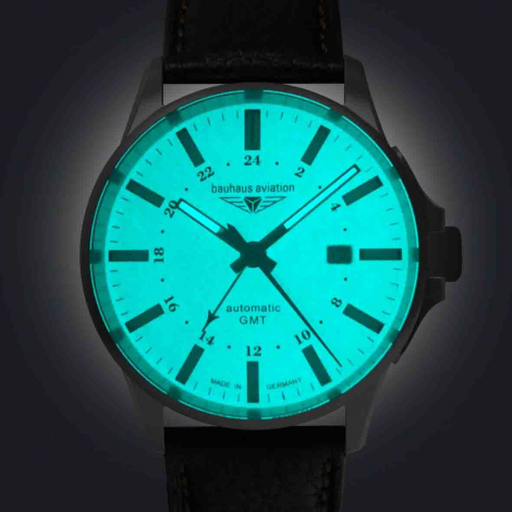 Montre Bauhaus Aviation Titanium Automatic GMT
