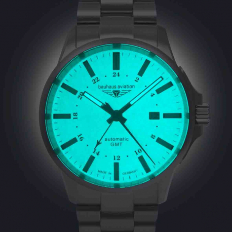 Montre Bauhaus Aviation Titanium GMT