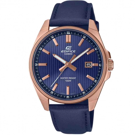 Montre Casio Edifice - EFV-150CL - Bleu  & Or rose
