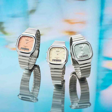 Montre Casio Vintage - Rouge/Rose