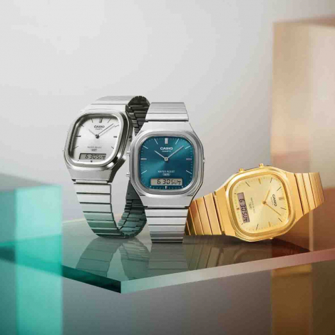 Montre Casio Vintage - S�rie AQ-240E- Vert Bleu