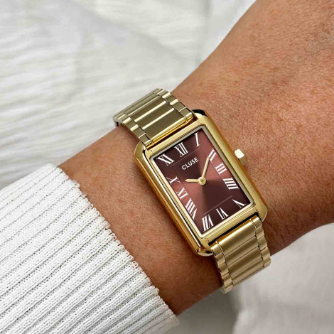 Montre Cluse Belisenna Mocha - Gold Colour