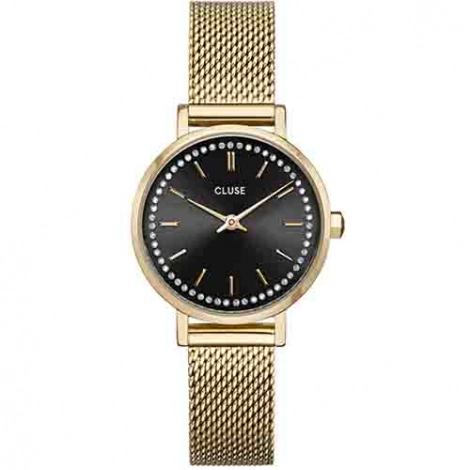 Montre Cluse Boho Chic Petite Crystals Mesh Grey, Gold Colour