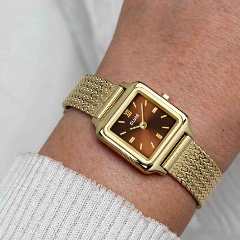 Montre Cluse Gracieuse Mini Watch Mesh - Brown
