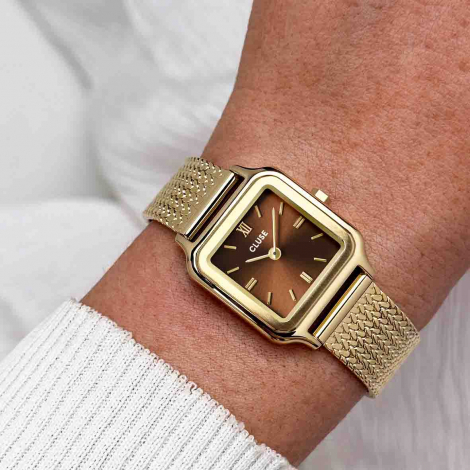 Montre Cluse Gracieuse Petite Watch Mesh - Brown