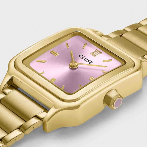 Montre Cluse Gracieuse Watch Steel -  Mauve Pink - Gold Colour 