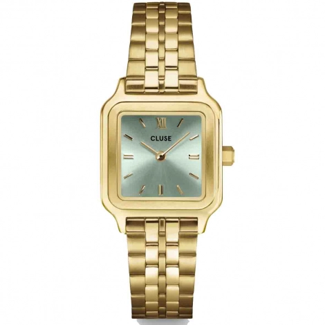 Montre Cluse Gracieuse Watch Steel -  Sage Green - Gold Colour 