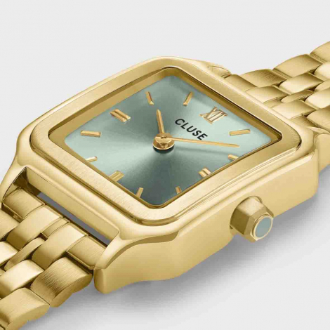 Montre Cluse Gracieuse Watch Steel -  Sage Green - Gold Colour 