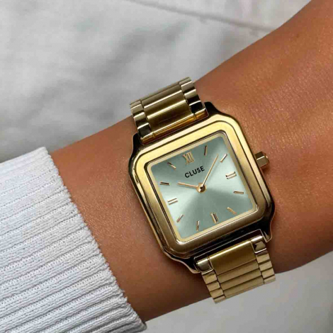 Montre Cluse Gracieuse Watch Steel - Sage Green - Gold Colour 