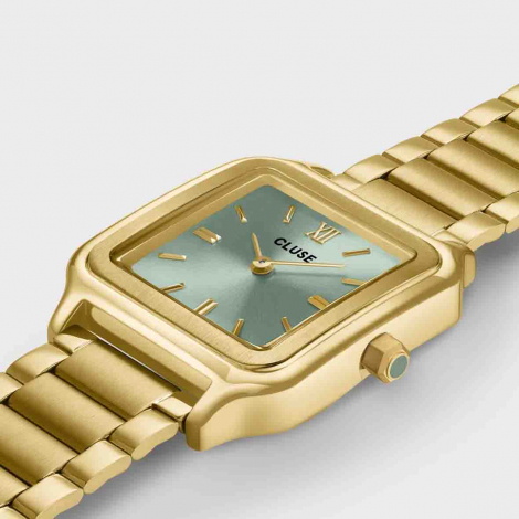 Montre Cluse Gracieuse Watch Steel - Sage Green - Gold Colour 