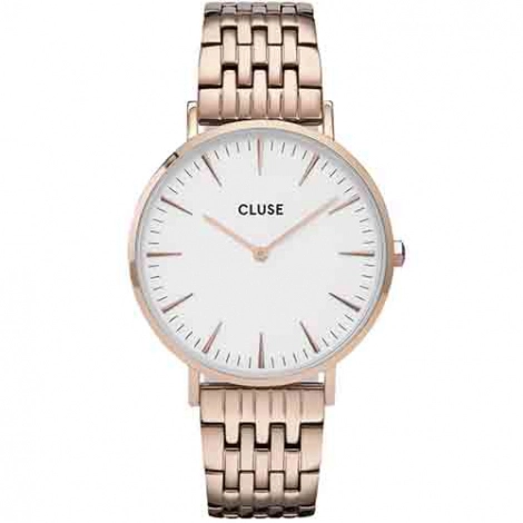 Montre Cluse La Bohme Multi-Link Silver White/Silver