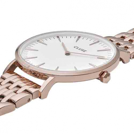 Montre Cluse La Bohme Multi-Link Silver White/Silver