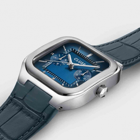 Montre Cluse Quadrus Multifunction Watch Leather