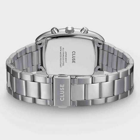 Montre Cluse Quartaut Chrono Watch Steel, Blue, Silver Colour 