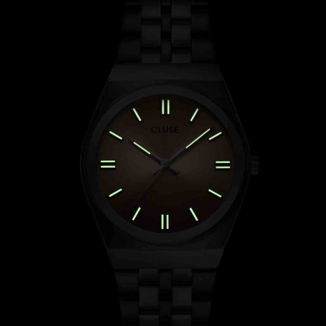 Montre Cluse Retro 70's Watch Steel, Sage Green, Silver Colour
