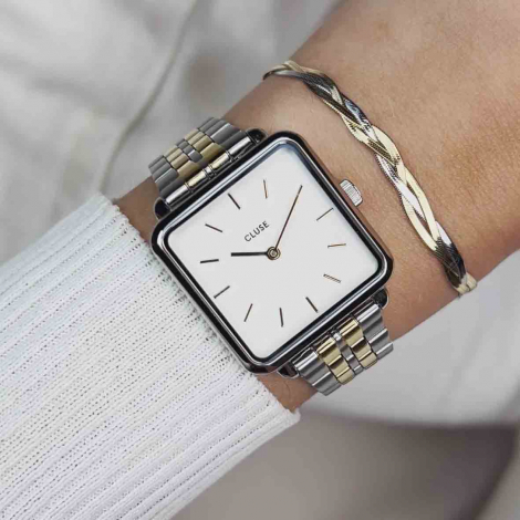 Montre Cluse Ttragone Steel Coconut Milk, Bicolor