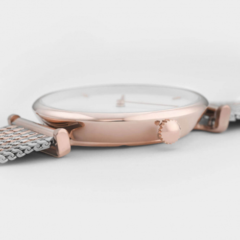 Montre Cluse Triomphe Rose Gold Bicolour Mesh