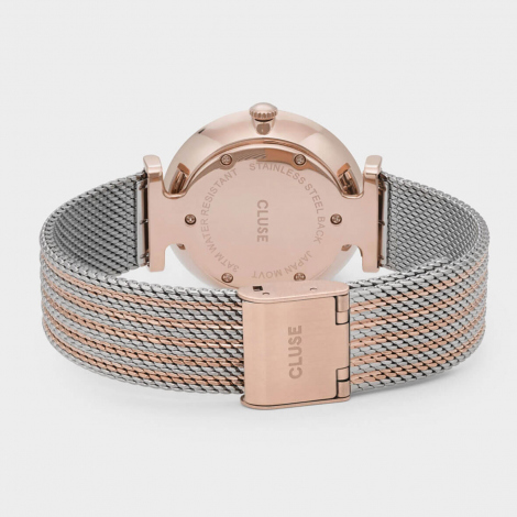 Montre Cluse Triomphe Rose Gold Bicolour Mesh