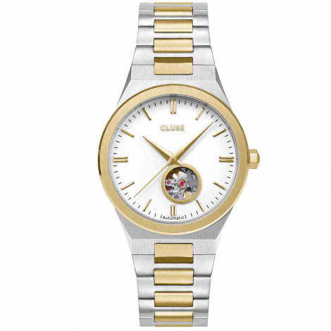 Montre Cluse Vigoureux Automatic Watch - White - Bicolour  combiner