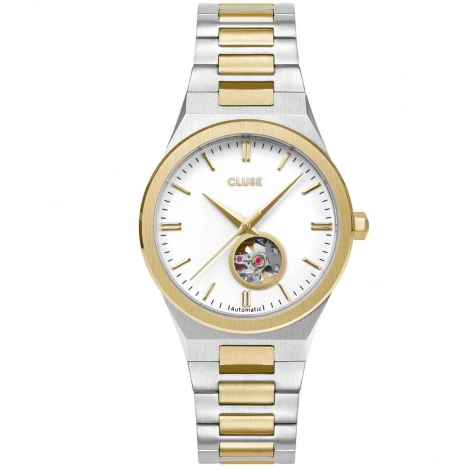 Montre Cluse Vigoureux Automatic Watch - White - Bicolour
