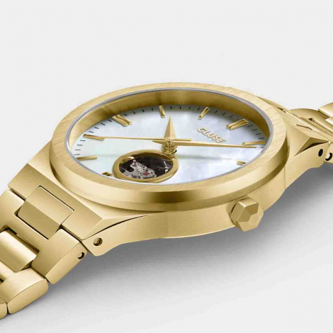 Montre Cluse Vigoureux Automatic Watch -  White MOP - Gold Colour