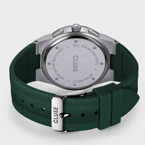 Montre Cluse Vigoureux Chrono Silicone Green