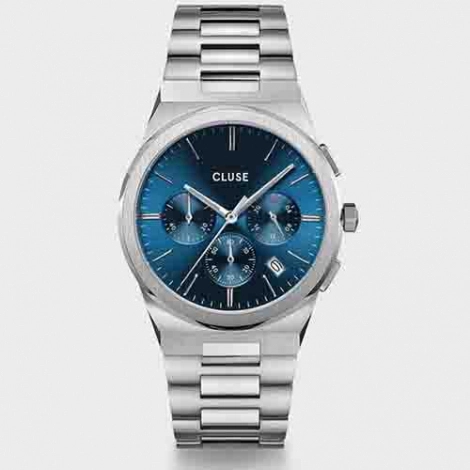 Montre Cluse Vigoureux Chrono - Silver - Blue
