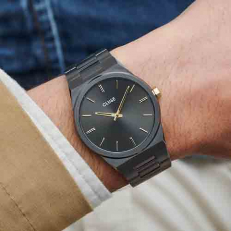 Montre Cluse Vigoureux Steel - Silver - Black