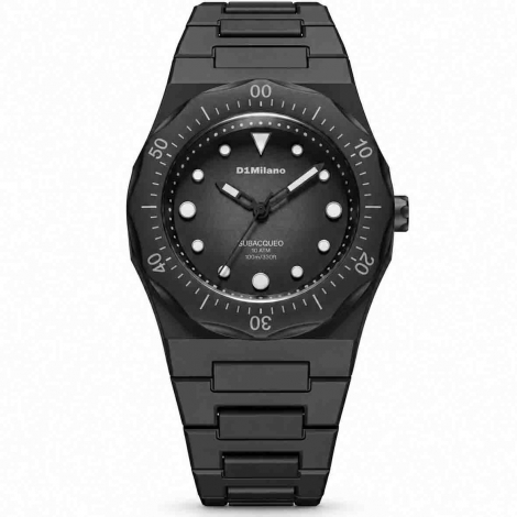 Montre D1 Milano  Carbon Diver - Polycarbon Watch � combiner