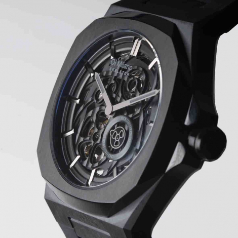 Montre D1 Milano Jet Black Skeleton Watch