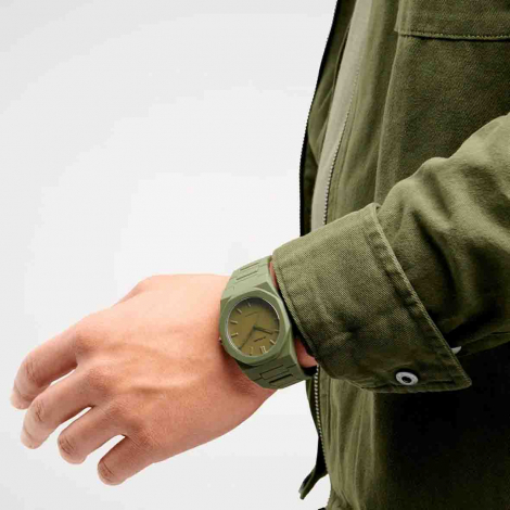 Montre D1 Milano Polycarbon Military Green
