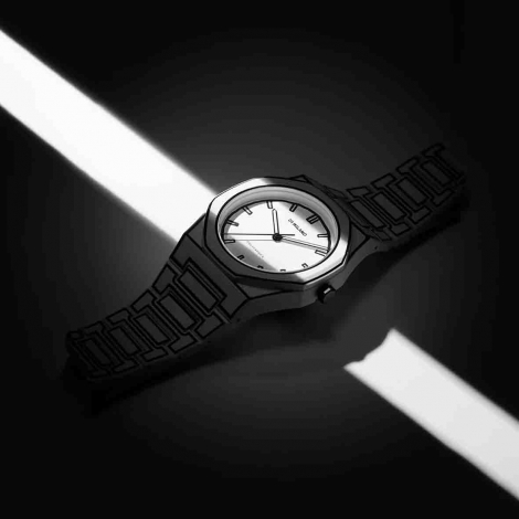 Montre D1 Milano Polycarbon White Sketch