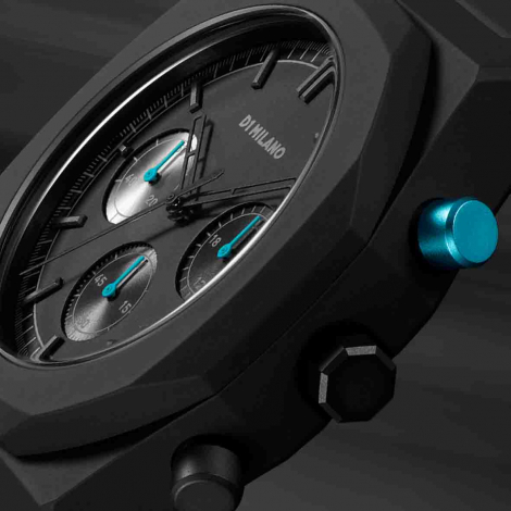 Montre D1 Milano Polychrono Characoal Black