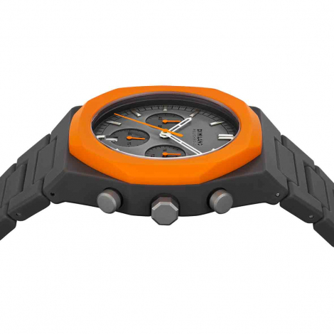 Montre D1 Milano Polychrono Orange Blast