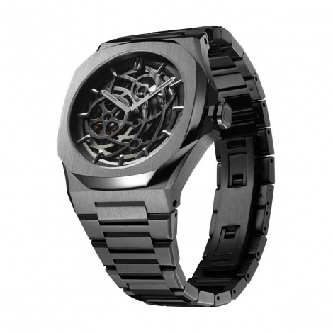 Montre D1 Milano Skeleton Gun Metal