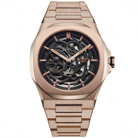 Montre D1 Milano Skeleton - Rose Gold � combiner