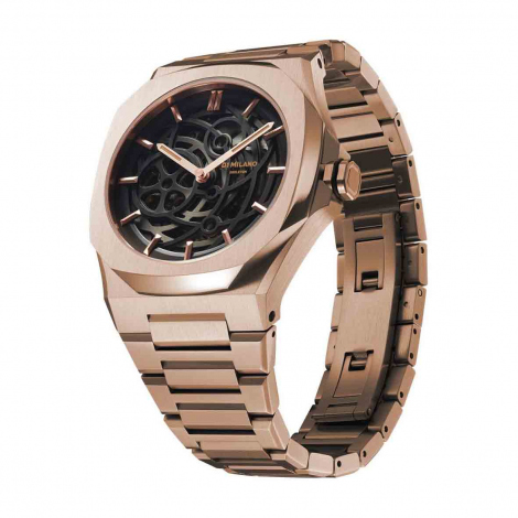 Montre D1 Milano Skeleton - Rose Gold
