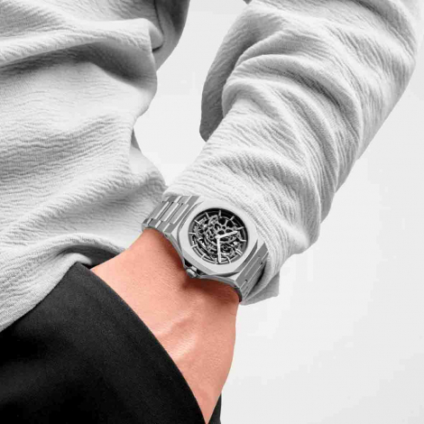 Montre D1 Milano Skeleton Silver