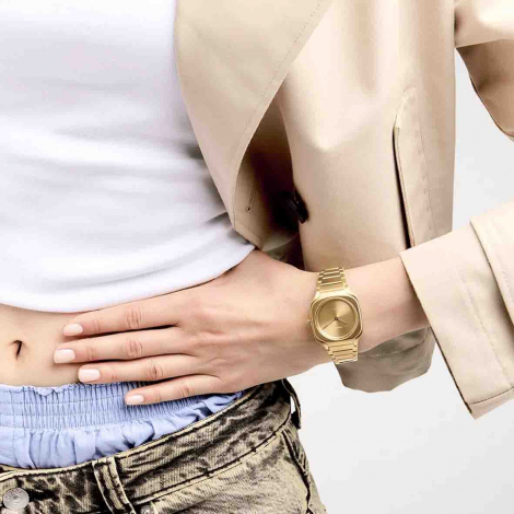 Montre D1 Milano Square - Disco Gold