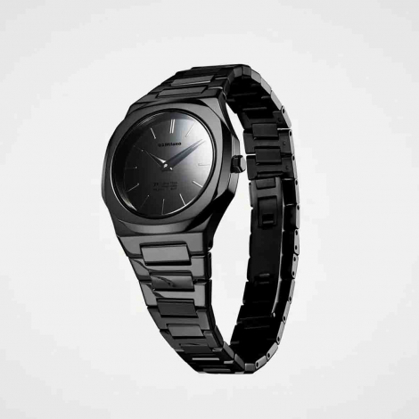 Montre D1 Milano Ultra Thin - Black Gleam