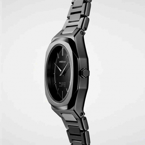 Montre D1 Milano Ultra Thin - Black Gleam